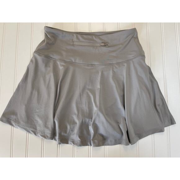 NWT Santiny Activewear Skort Gray Fitness Tennis Pickleball Size Womens Small - Picture 2 of 5